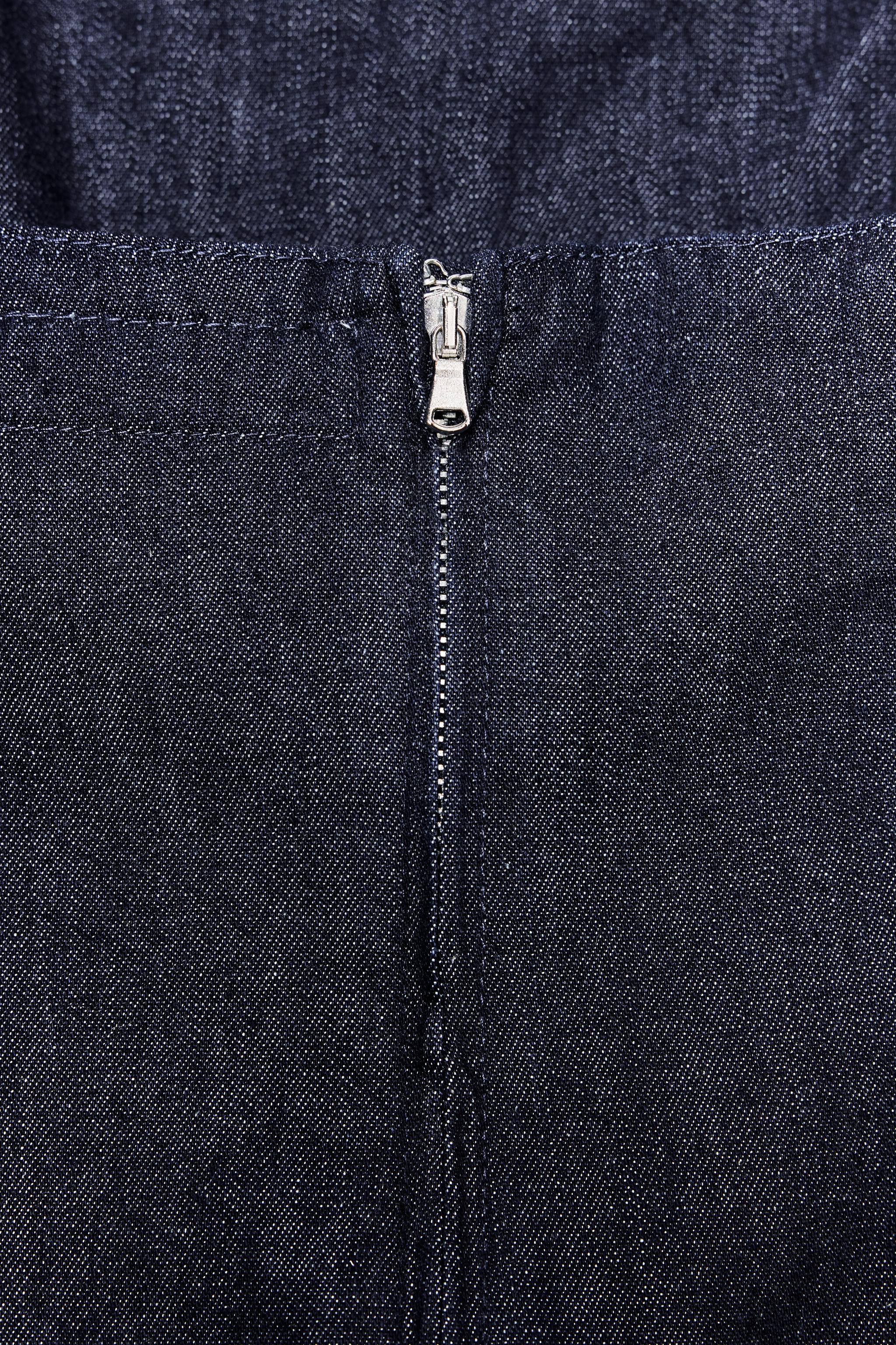 TRF DENIM BANDEAU TOP